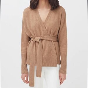 Single Origin Cashmere Wrap Sweater Sz M